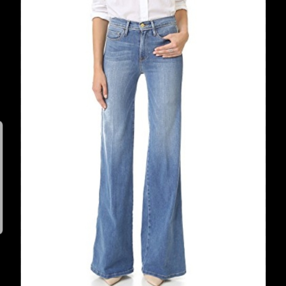 Frame le capri piping wide leg Jean